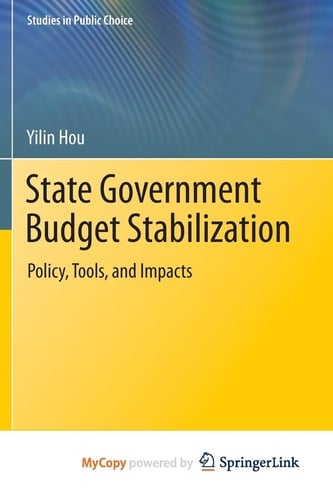 State Government Budget Stabilization Policy, Tools, and Impacts