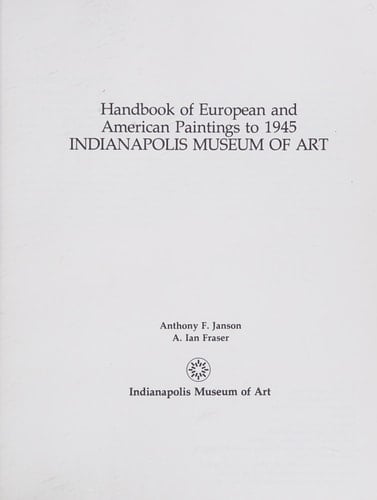Handbook of European and American Paintings to 1945
