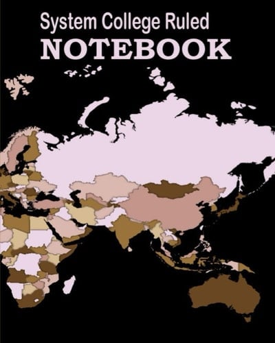 System College Ruled Notebook KJRFDBZN: 120 Pages of Lined Writing Notebook, Writing Journal Lines Notebook for Boys, College Ruled Blank Lined Cute Notebooks School, Writing Notes Journal