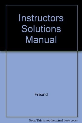 Instructors Solutions Manual