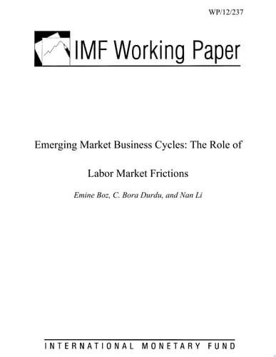 Emerging Market Business Cycles The Role of Labor Market Frictions