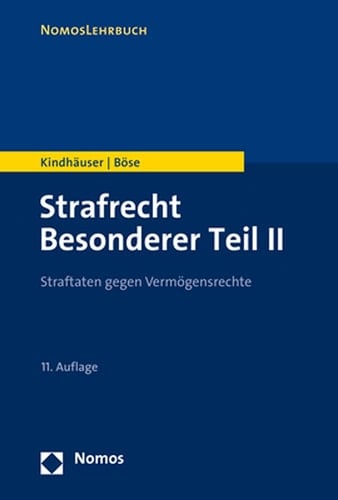Strafrecht Besonderer Teil II Straftaten gegen Vermögensrechte