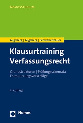 Klausurtraining Verfassungsrecht Grundstrukturen | Prüfungsschemata | Formulierungsvorschläge