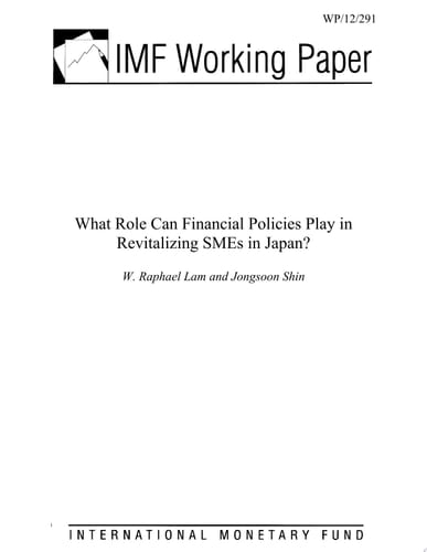 What Role Can Financial Policies Play in Revitalizing SMEs in Japan?