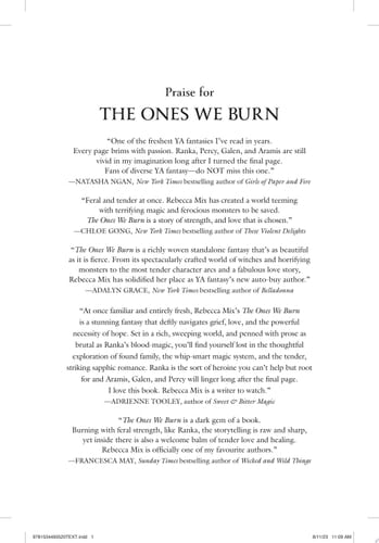The Ones We Burn