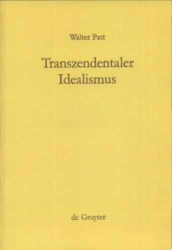 Transzendentaler Idealismus Kants Lehre von der Subjektivität der Anschauung in der Dissertation von 1770 und in der "Kritik der reinen Vernunft"