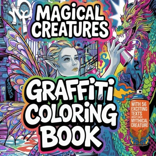 The Creative Graffiti Coloring Book Magical Creatures: With 56 magical mythical creatures in graffiti style to color for creative youngsters aged 12 ... information on each mythical creature.