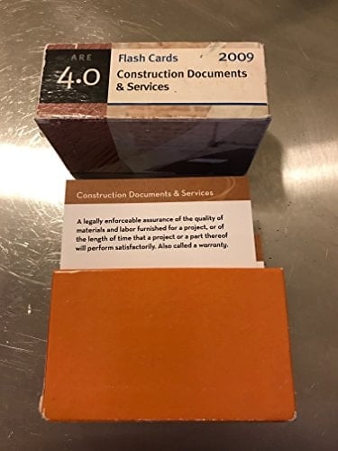 Flash Cards Construction Documents & Services ARE 4.0