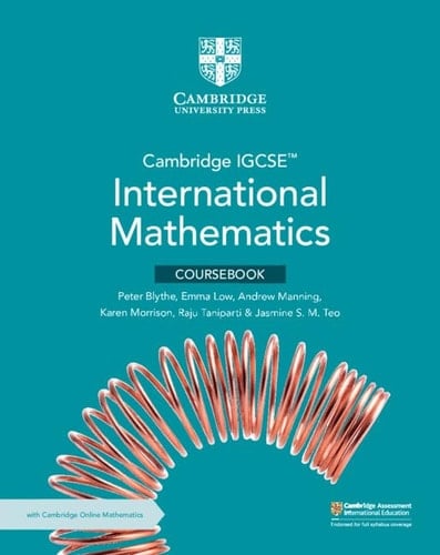 Cambridge IGCSE™ International Mathematics Coursebook with Cambridge Online Mathematics (2 Years' Access) (Cambridge International IGCSE)