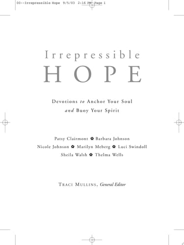 Irrepressible Hope Devotional