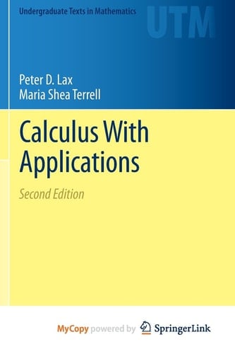 Calculus With Applications