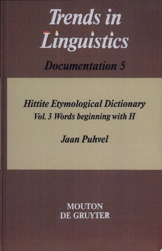 Hittite Etymological Dictionary