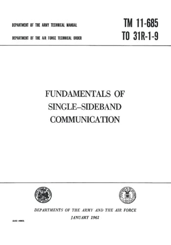 TM 11-685 FUNDAMENTALS OF SINGLE-SIDEBAND COMMUNICATION (JANUARY 1961)