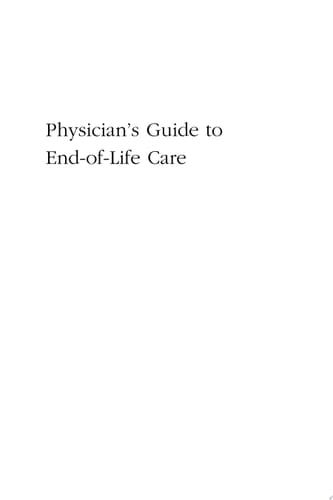 Physician's Guide to End-of-life Care