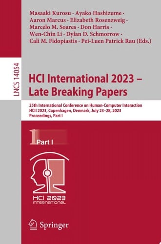 HCI International 2023 – Late Breaking Papers