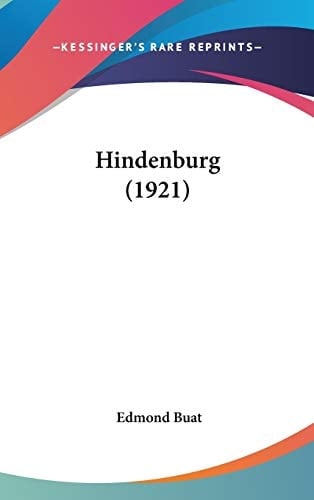 Hindenburg (1921) (French Edition)