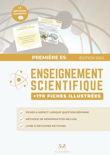 Enseignement Scientifique Première - Pandagro 1re ES - Flashcards / Fiches Questions - Réponses à découper: Méthode MÉMOBOOST - Mémorisation active, ... pour CAPES - AGREG SVT (French Edition)