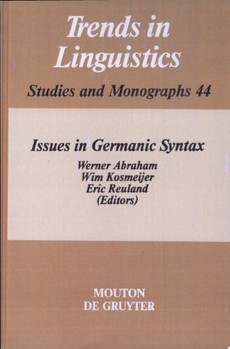 Issues in Germanic Syntax