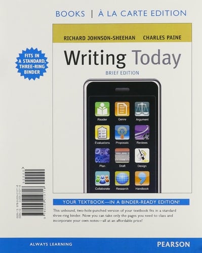 Writing Today, Brief Edition, Books a la Carte Plus MyCompLab