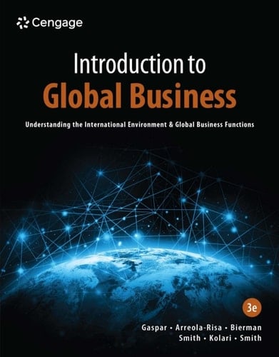 Introduction to Global Business: Understanding the International Environment & Global Business Functions