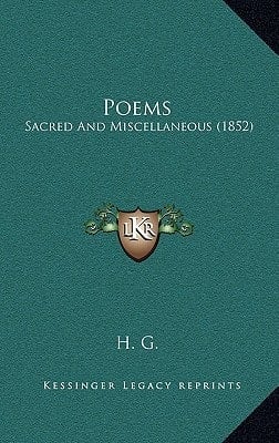 Poems: Sacred And Miscellaneous (1852)