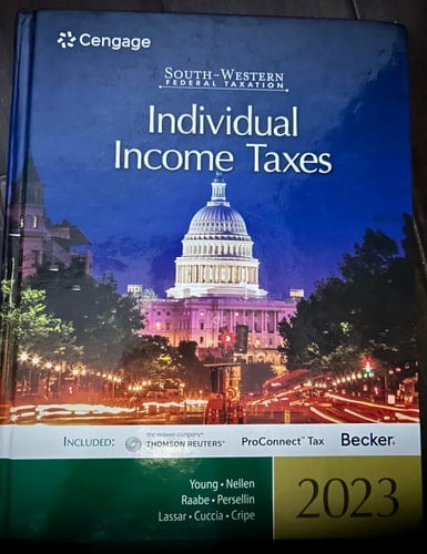 South-Western Federal Taxation 2023 Individual Income Taxes (Intuit ProConnect Tax Online and RIA Checkpointï½ 1 Term Printed Access Card)