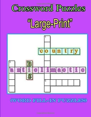 Crosswords Puzzle Large Print ”> Brain Exercise