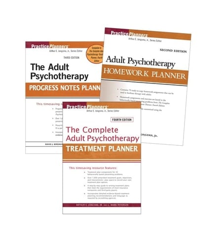 Adult Set- Treatment 4th Edition, Homework 2nd Edition, Progress Notes 3rd Edition