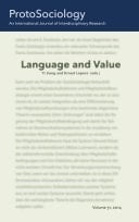 Language and Value ProtoSociology Volume 31