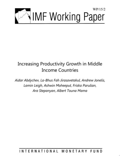 Increasing Productivity Growth in Middle Income Countries