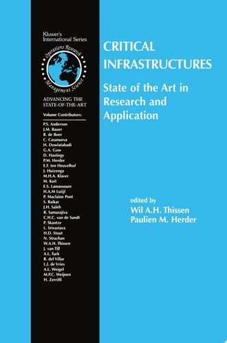 Critical Infrastructures State of the Art in Research and Application