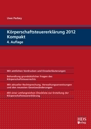 Körperschaftsteuererklärung 2012 kompakt