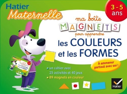 Ma boîte magnets pour apprendre les couleurs et les formes