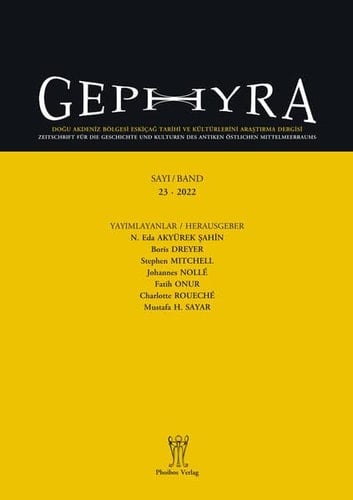 Gephyra 23, 2022 Zeitschrift Für Die Geschichte und Kulturen Des Antiken Östlichen Mittelmeerraums