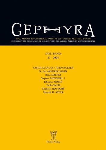 Gephyra 27, 2024 Zeitschrift Für Die Geschichte und Kulturen Des Antiken Östlichen Mittelmeerraums