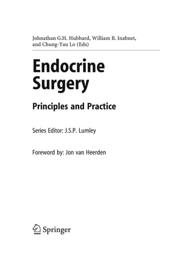 Endocrine Surgery Principles and Practice
