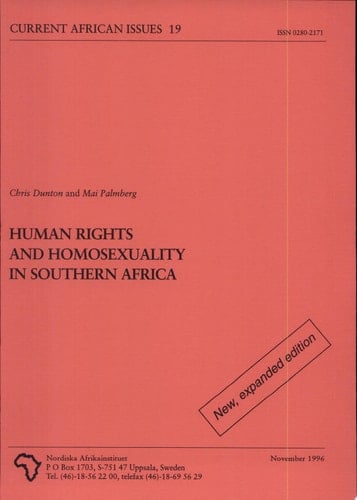 Human Rights and Homosexuality in Southern Africa
