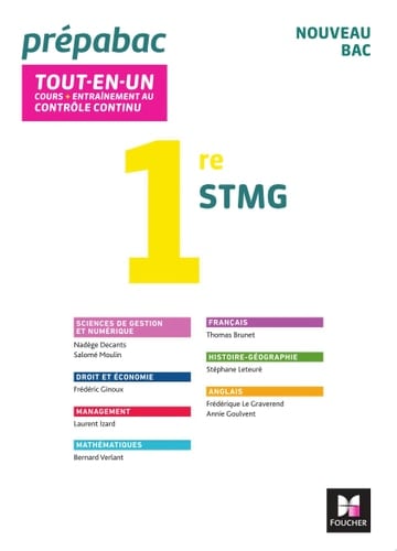 PREPABAC 1re STMG -Bac 2022 - Toutes les matières - Cours et contrôle continu