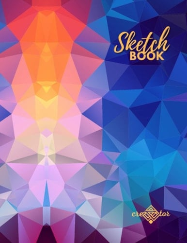 Premium Abstract Cover Sketchbook: Colorful Abstract Art Designed Cover, Sketchbook Journal for Drawing, Writing, Sketching and Doodling. Artistic Gift - 8.5x11 Inches 120 Blank Pages