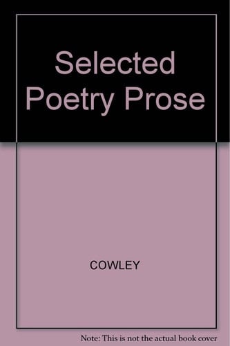 Selected Poetry Prose