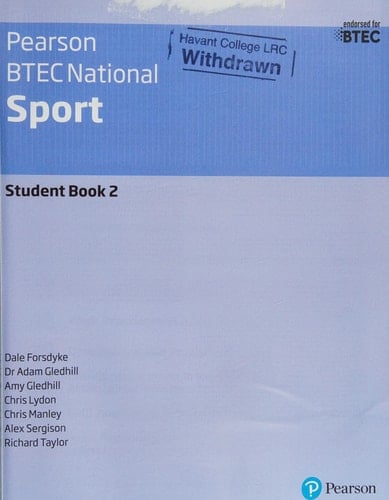 BTEC Nationals Sport Student Book 2 + Activebook: For the 2016 specifications (BTEC Nationals Sport 2016)