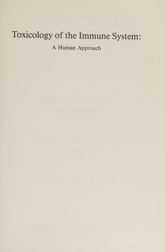 Toxicology of the Immune System: A Human Approach