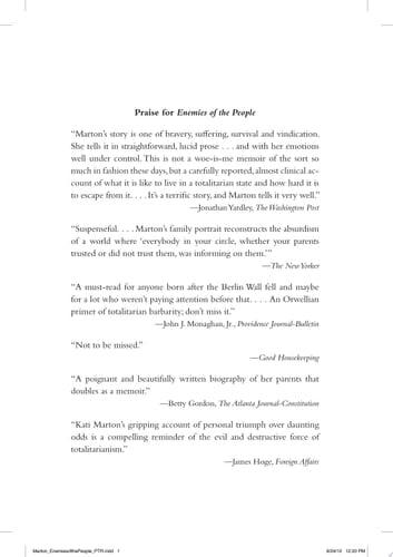 Enemies of the People My Family's Journey to America