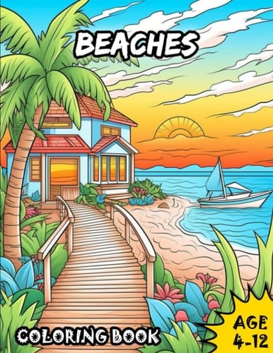 Landscape: Beach: coloring book (CreActivity)
