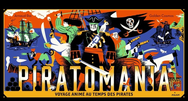 Piratomania: Voyage animé au temps des pirates (Documentaires animés) (French Edition)
