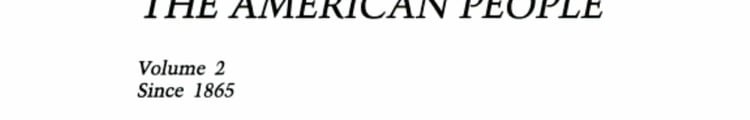 A Concise History of the American People: Since 1865