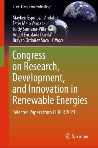 Congress on Research, Development, and Innovation in Renewable Energies Selected Papers from CIDiER 2023