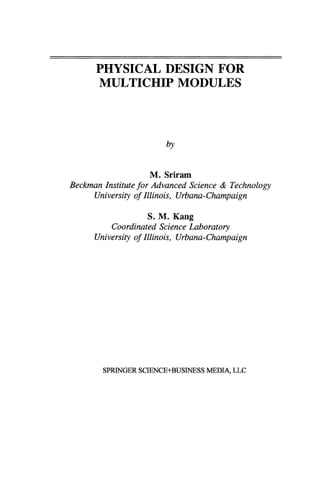 Physical Design for Multichip Modules