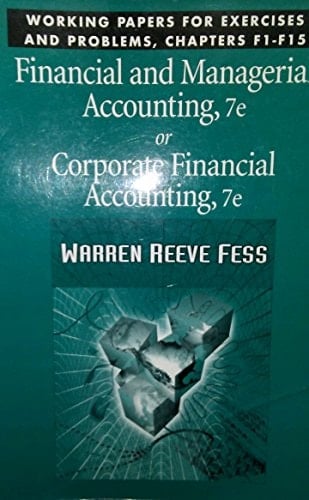 Wp Chapters 1-13 Financial and Managerial Accounting
