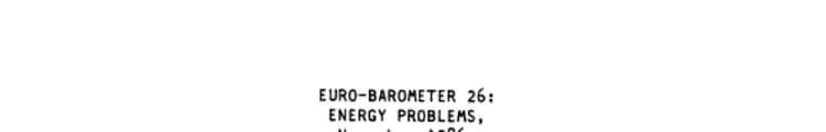Euro-barometer 26 Energy Problems, November, 1986
